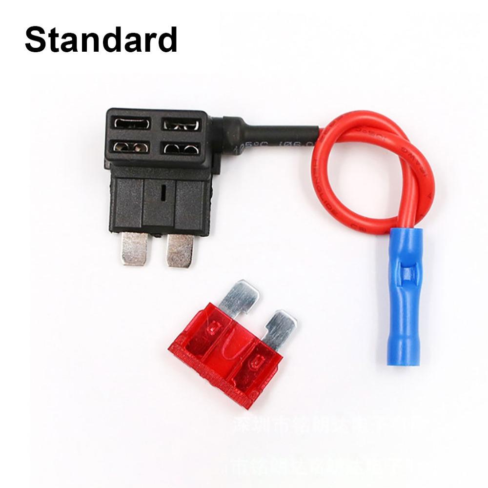 1Pcs 12V/24V 10A Fuse Holder Micro Mini Standard Automotive Fuses Tap  Car Accessories