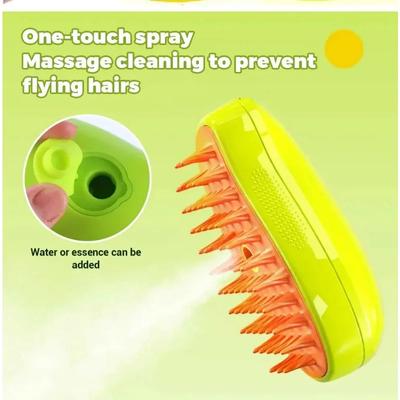 Steam Cats Stuff Brush Grooming Electric Accessories for Cats Sprayer Massage Pet Tool 3-in-1 Comb Supplies Cats's Pets Products