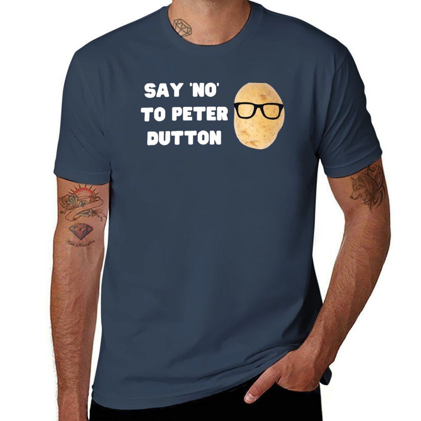 Say No To Peter Dutton Tshirt Casual Loose Short Sleeve Tee For Unisex S