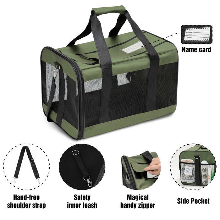 Sac De Transport - Hitchy CWD-JLS-L - Pour Petits Animaux - 51x31x31 Cm - 1,15 Kg