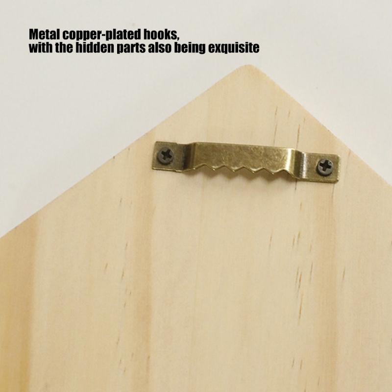 Natural Solid Wood Single Layer Bohemians Wall Shelf For Flower Pots And Home Ornaments Easy Installation