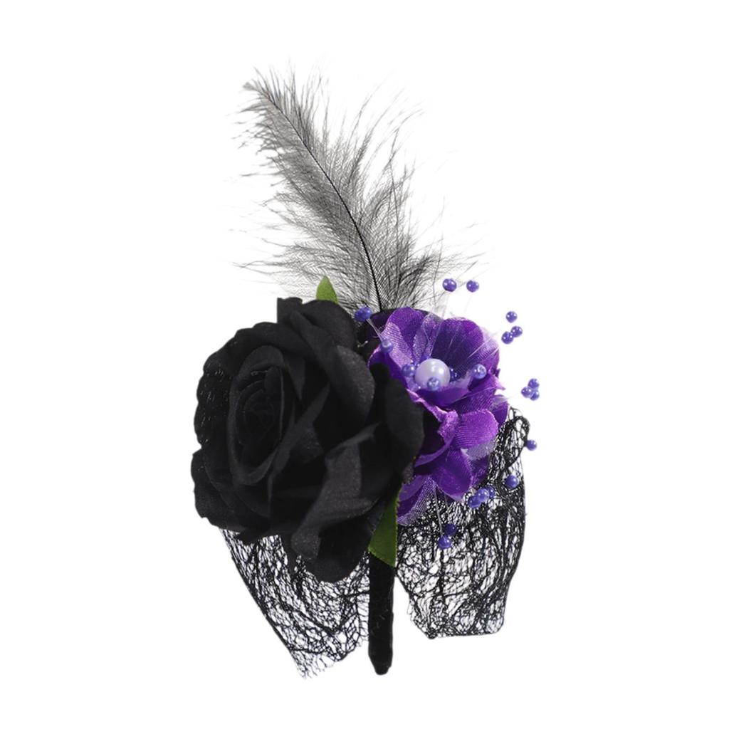 Wrist Corsage Bride Bridesmaid Bouquet DIY Dark Romantic Wedding Decoration