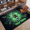Op maat Gemaakt Tapijt Borussia Mönchengladbach Patroon Print Naam Tekst Zacht Antislip Vloerkleed voor Huis Binnen Decoratie