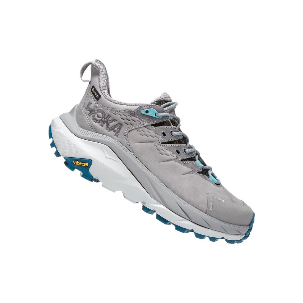 HOKA Kaha 2 Low GORE-TEX Sharkskin Blue Coral Women Sneakers Grey 1123191-SBCRL