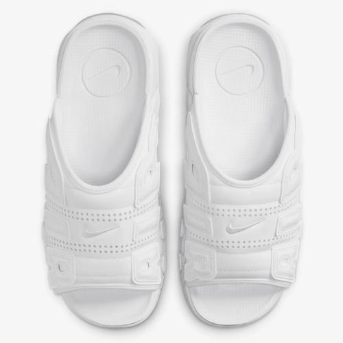 Nike Air More Uptempo Slide Slipper "Triple White" FD9883-101 Men's Size