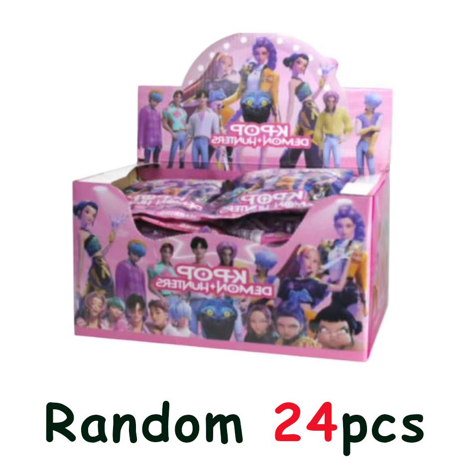 24pcs Kpop Devil Hunter Figure Series Blind Box PVC Cartoon Mini Model Toy Doll Desktop Decorative Kids Christmas Surprise Gifts