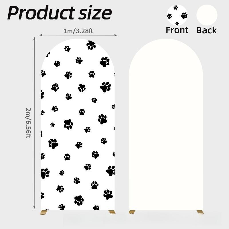 86x200cm Print Arch Cover Spandex Fitted Backdrop for Cow Theme Photo Background Birthday Party Baby Shower Wedding Decorations