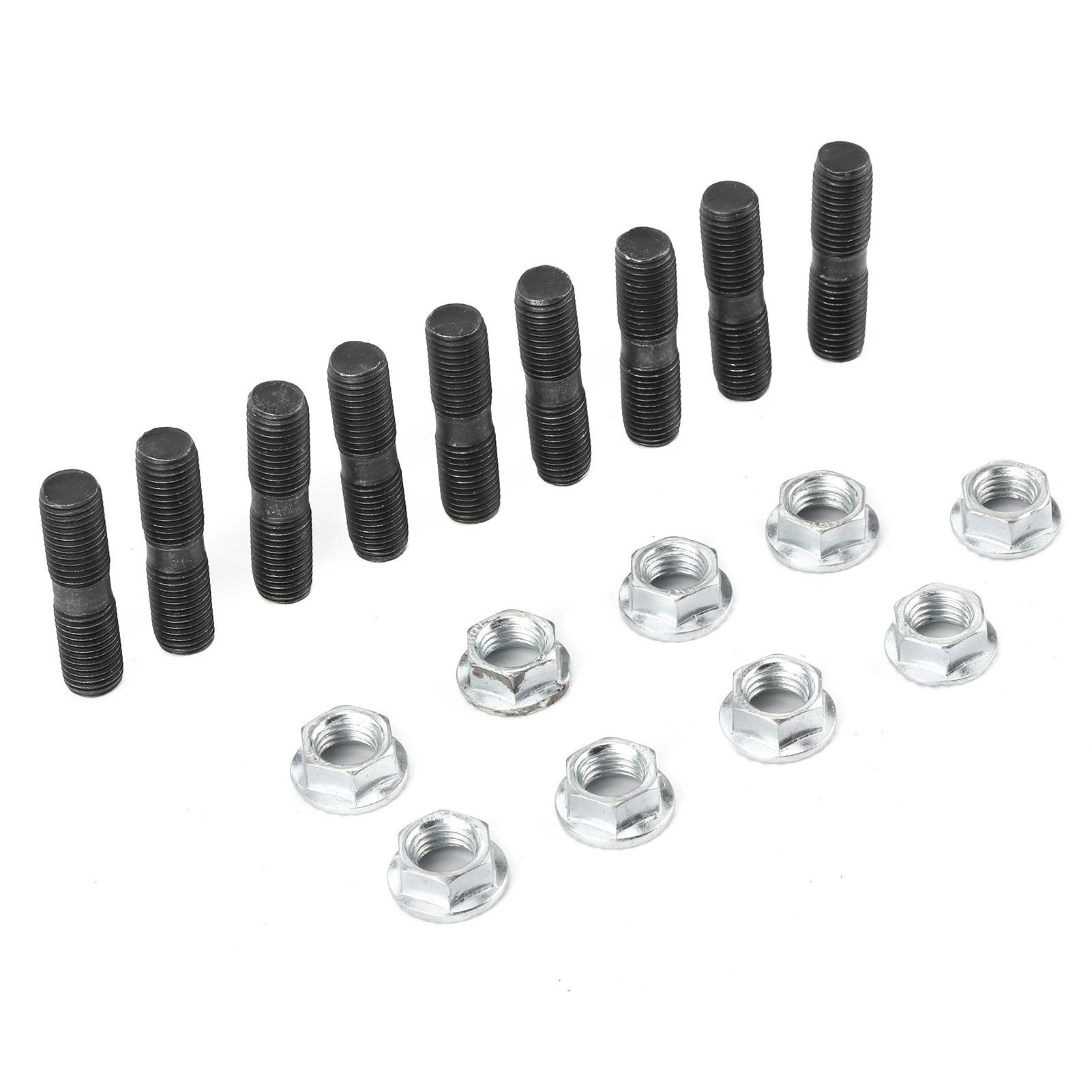 

9 шт. M10x1.25 турбо шпильки стопорные гайки комплект автомобильный аксессуар подходит для Mitsubishi