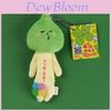 Lucky Four Leaf Clover Plush Keychain With Crystal Soft Material For Gift And Collection