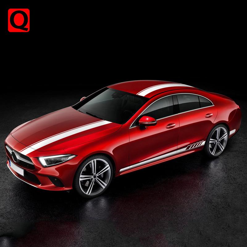 Edizione 1 Strisce Laterali Portiera Minigonne Adesivo Decalcomania Per Mercedes Benz Classe CLS W219 C219 W218 C218 X218 C257 CLS63 AMG Accessori