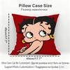 Betty Boop Cushion Cover Household Decoration Linen Sofa Cushion Cover: Skin-Friendly & Breathable with Invisible Zipper