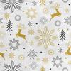 Royal Velvet Fabric Polyester For Sewing - Christmas Snowflake Motif