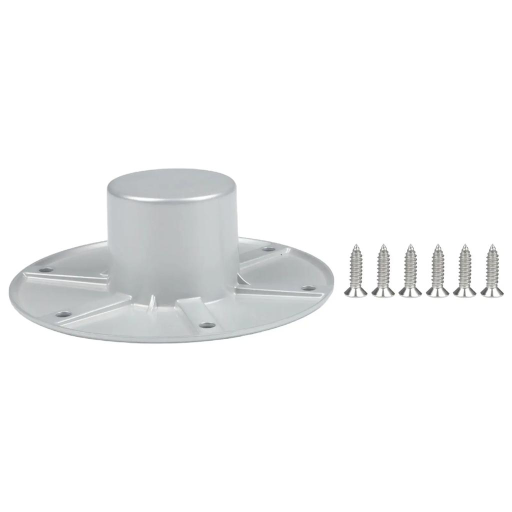 1 Pcs RV Boat Trailer Pedestal Base Round Flush Mount Table Leg Base Floor Mount Base RV Parts Accessories