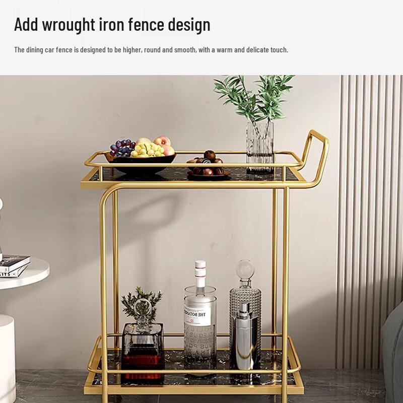 2-Tier Mobile Serving Cart