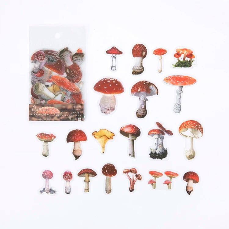 40pcs PET Transparent Flowers Stickers DIY Deco Scrapbooking Junk Journal Plants Flowers Sticker Stationery Supplies