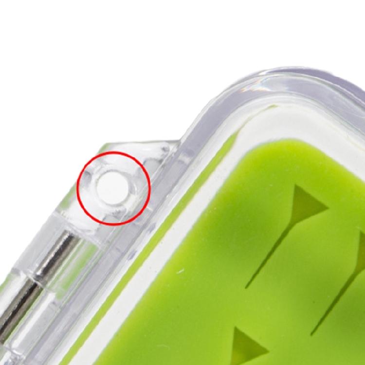 Fly Fishing Hook Box with Silicone Pad Waterproof Fishing Gear, 2 Size Optional