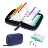 Pill Organizer with 14PCS Clear Zipper Bags Inside Medicine Case Waterproof Portable Travel Storage Holder for Daily Supplements