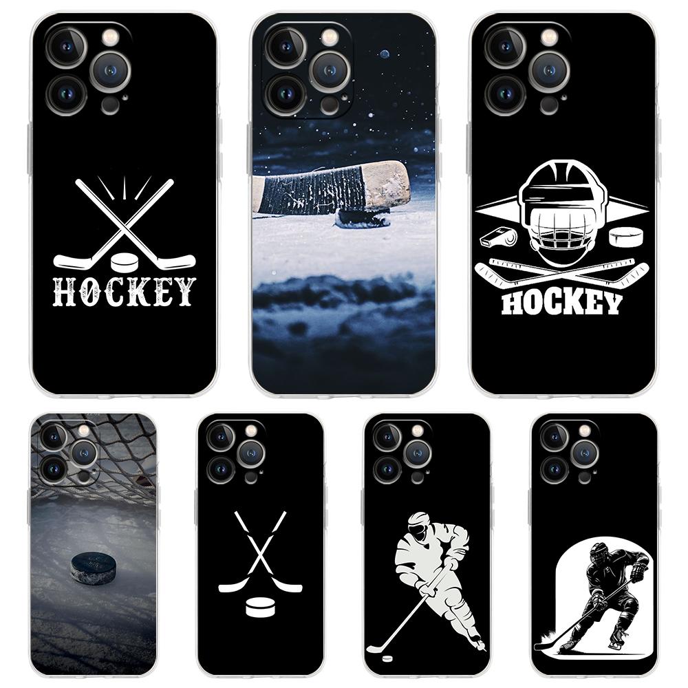 Eishockeyfeld Luxus Handyhülle Für iPhone 16 15 14 13 12 11 Pro Max XS X XR SE 7 8 Plus Weiches Silikon Klare Hülle