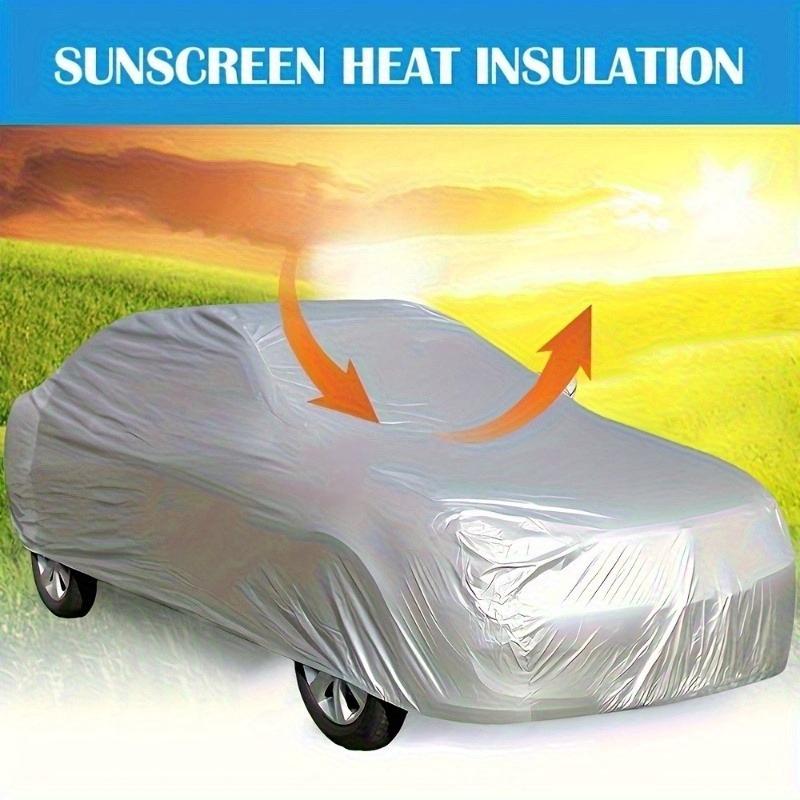 Universal Car Cover All Weather Protection Waterproof Dustproof UV Resistant for Outdoor Parking