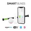 Factory Price Wifi Control Blinds 100%Polyester Double Fabric Connect Alexa Google Homekit Motor Automatic Zebra Blinds For Home