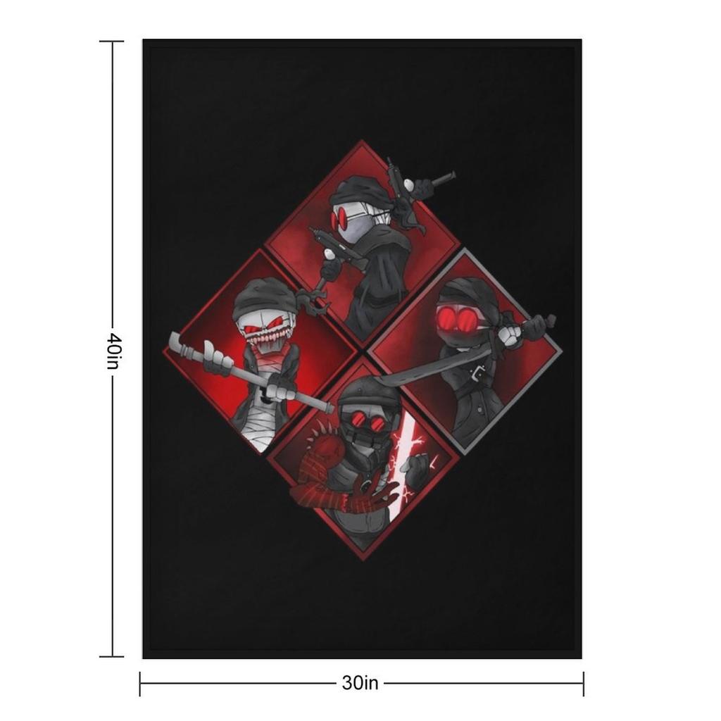 Madness combat 4 Hank j wimbleton art Throw Blanket decorative Luxury Brand Furry bed plaid Blankets