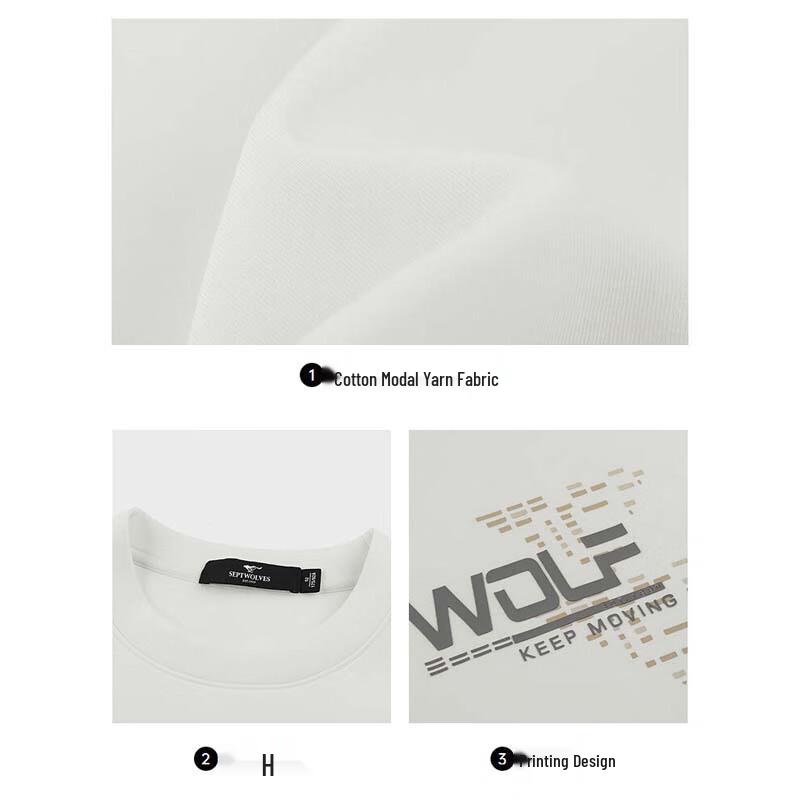 SEPTWOLVES Men's Casual Crew Neck Sweatshirt