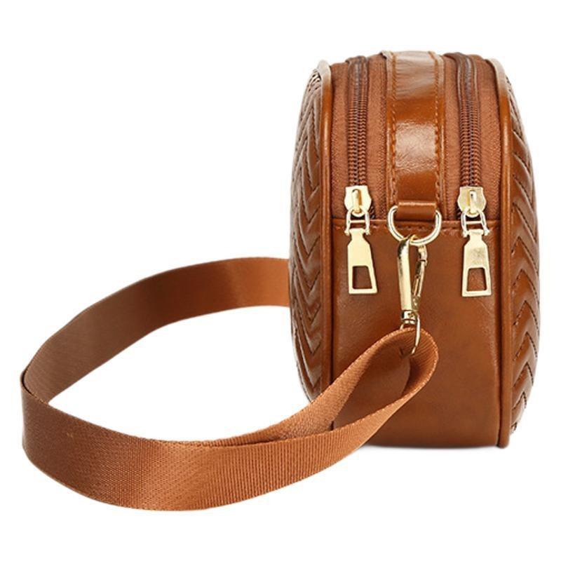 Women's Bag Spring and Summer New Fashion Shoulder Bag Crossbody Simple Wave Embroidery Camera Bag