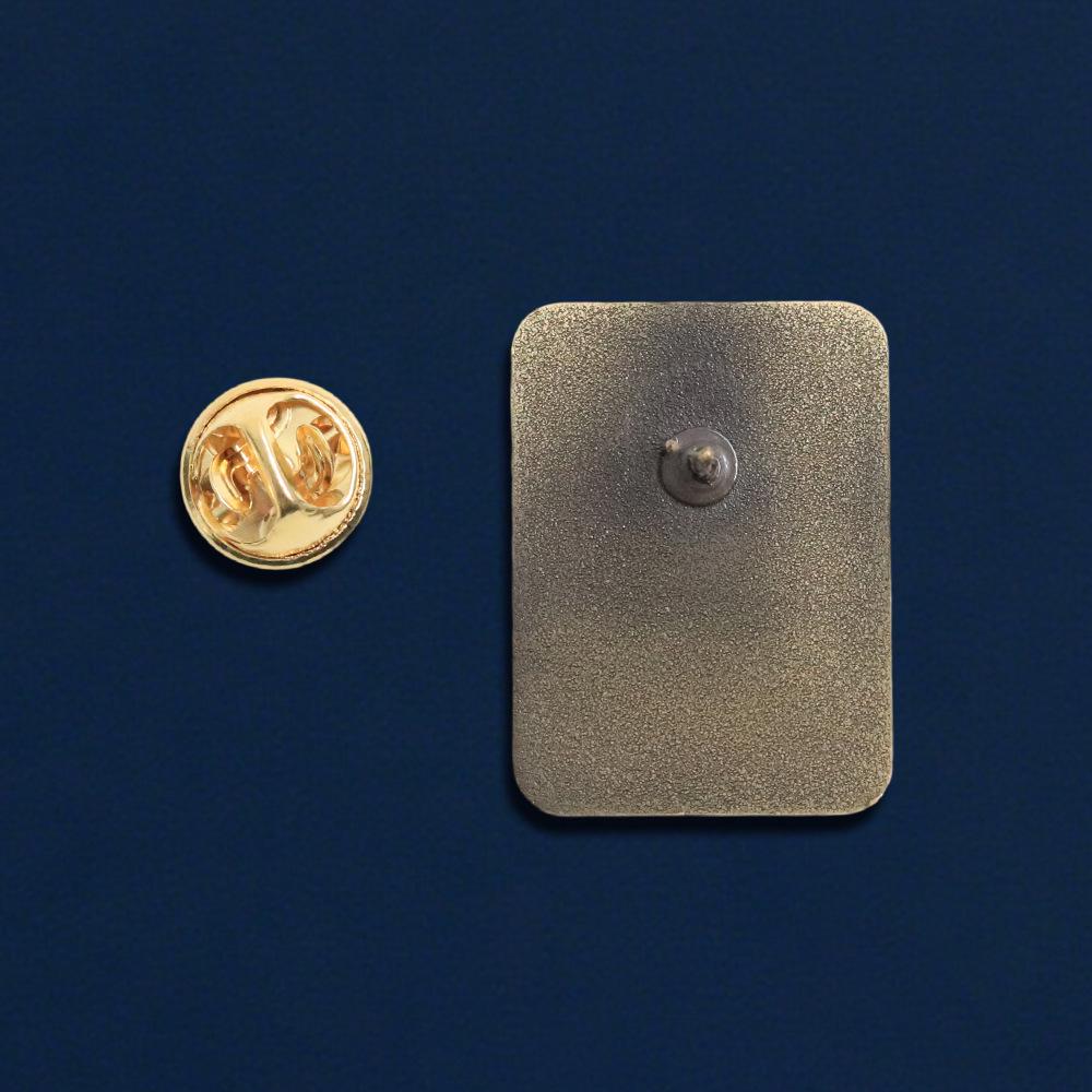 Broșă Metalică Retro As de Pică - Pins Simplu în Stil Cazinou pentru Rucsacuri