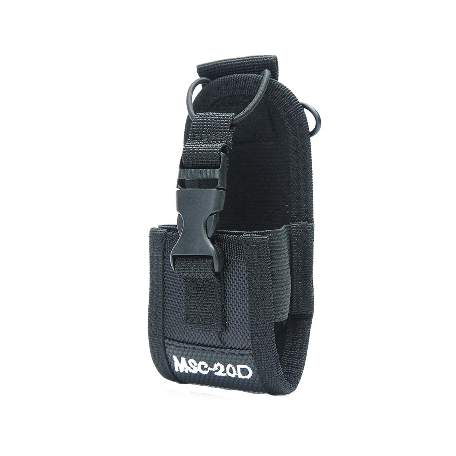 

Portable and lightweight radio holder pouch for walkie-talkies, ideal for airsoft, hiking, and more (Black, Style 1)