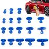18pcs Car Dent Repair Tabs Professional Car Dent Repair Tool Kit Automotive Body Suction Cup Adhesive Blue Glue Dent Remover Tab