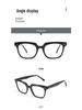 Korean Style Retro Black Acetate Prescription Eyeglass Frames