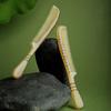 Natural Sheep Horn Comb Anti-Static Fine Tooth Hair Styling Detangling Comb With Handle For Men Women Head Scalp Health Care