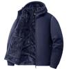 Winter fleece clothes men's and women's autumn and winter new hooded cardigan jacket thickened fleece thermal jacket hooded