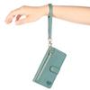 Crossbody Lanyard Wrist Strap Wallet with Card Holder Kickstand Phone Case for iPhone 16 15 Pro Max Plus Protective Cover