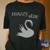 Vintage Mazzy Star Swan T-Shirt Retro Music Graphic Tee Unisex Cotton