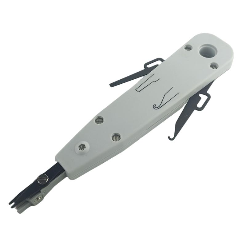 

Wire Stripping Stripper RJ11 RJ45 Telecoms Phone Wire Cable Punch Down Networking Tool Kit Crimping Tool Ergonomic белый