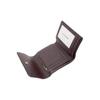 Coach Trifold Wallet 11 Metal Logo Snap Closure Crossgrain Leather Card Holder Wallet Women wallet Black CF427-IMBLK