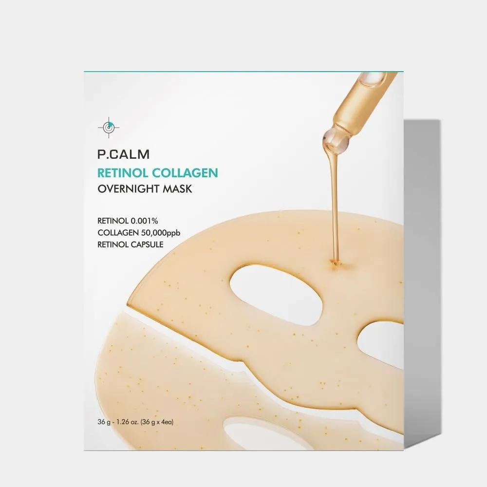 

P.CALM Retinol Collagen Overnight Mask 1 BOX (4 Packs)