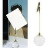 Table Number Holder Number Stands Message Clip Photo Clip Memo Clip Office Base Crystal Creativity Metal Picture Clip Metalware