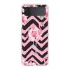 Phone Case For Samsung Galaxy Z Flip 3 4 5 Hard Folding Clear PC Bumper Lovely Pink Flamingos Leaf For Samsung Z Flip 6 Cover