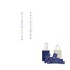 Swarovski Rhodium Plated, Faux Crystal Earrings Women's Multicolor 5656430
