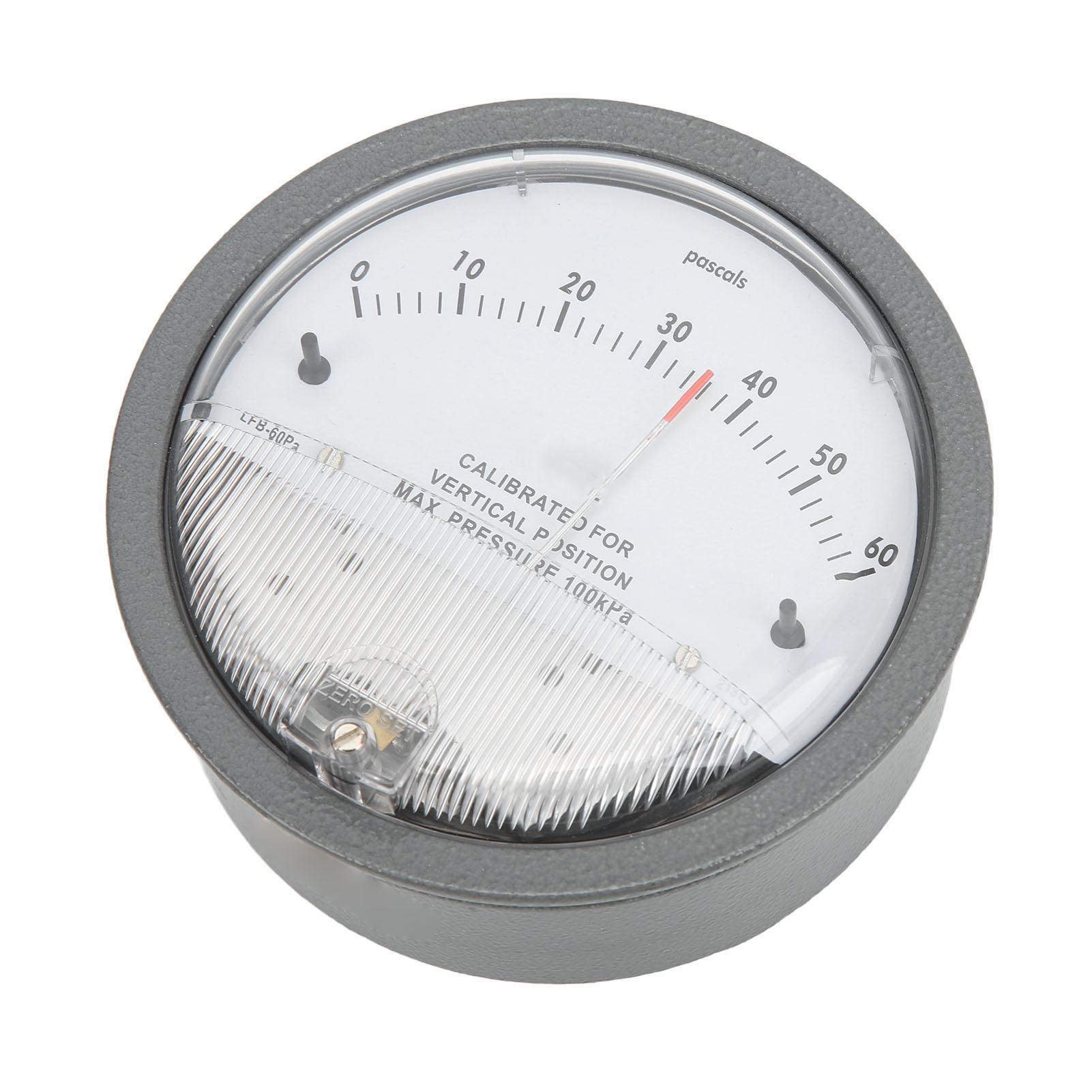 

Smart Differential Pressure Gauge Intelligent Pressure Detection Meter with Pointer and Scale