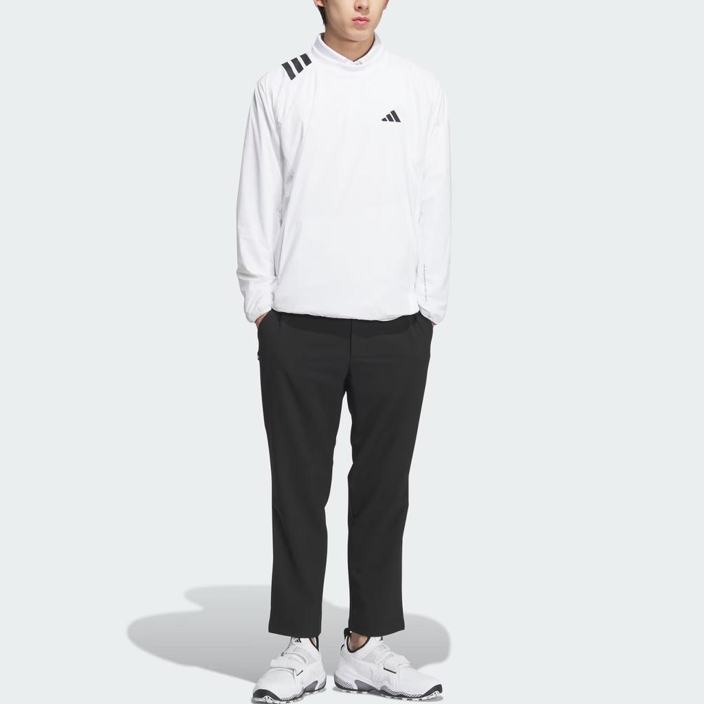 Adidas Crew Brand Logo Striped Golf Woven Sports Crewneck Sweatshirt Men Sweatshirt JL7950