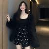 Autumn and winter new imitation raccoon fur fox fur coat women's medium and long Haining wool coat fashionable young