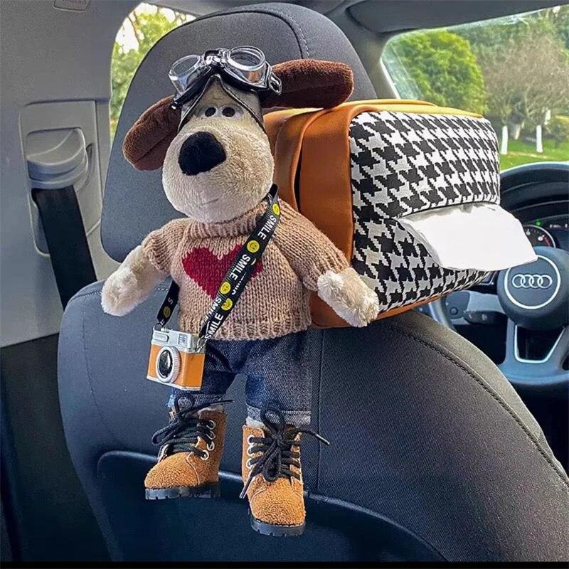 Biltilbehør Søt Tegneserie Dukke Bil Kleenexboks Bilinteriør Gave