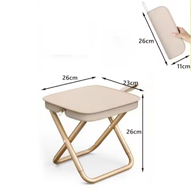 Portable multifunctional outdoor picnic camping folding chair, ultra light fishing stool, travel stool, fishing accessories