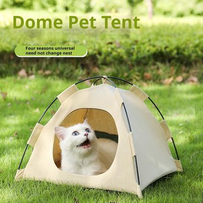 Pet Supplies Cat House Tent Four Seasons Universal Cat House Closed Detachable and Washable Outdoor Waterproof Summer Tent