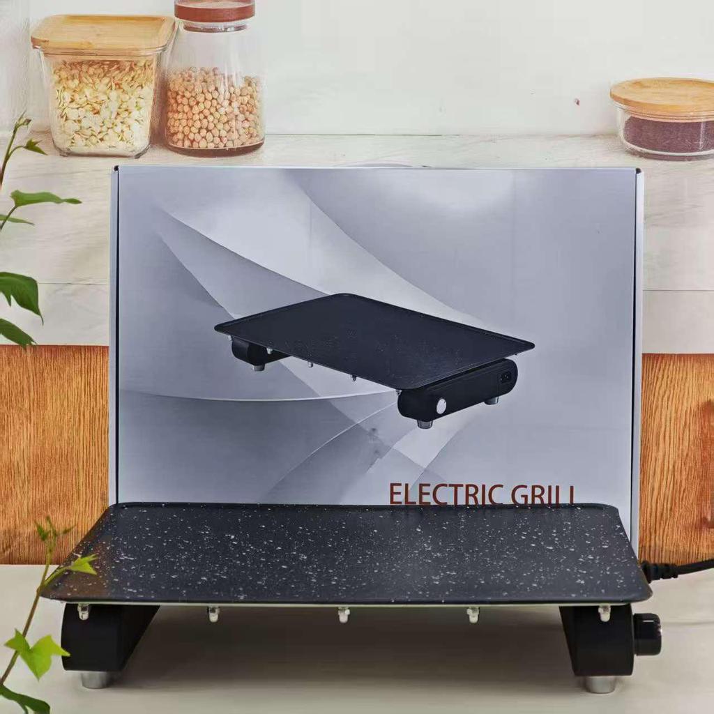Smokeless Non-stick Multi-functional Electric Griddle and BBQ Pan