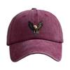 Washed Cotton Winged Eagle Print Baseball Cap Visor Adjustable Peaked Cap Outdoor Leisure Faded Sunscreen Hats
