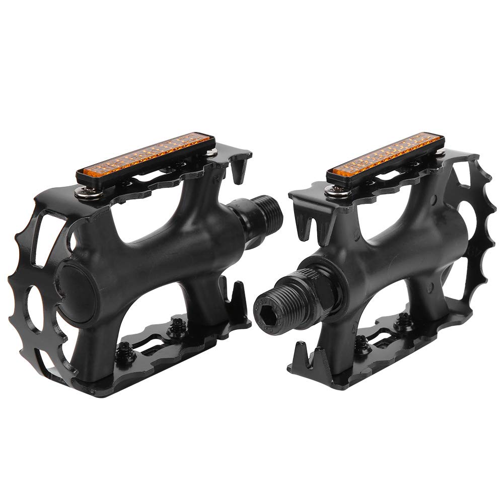 2pcs Bicycle Flat Made of Aluminum Hollow For Mountain Road Replacement Durable Pedals, Pedals, Alloy, Lightweight, Design, Double-sided Pedal,